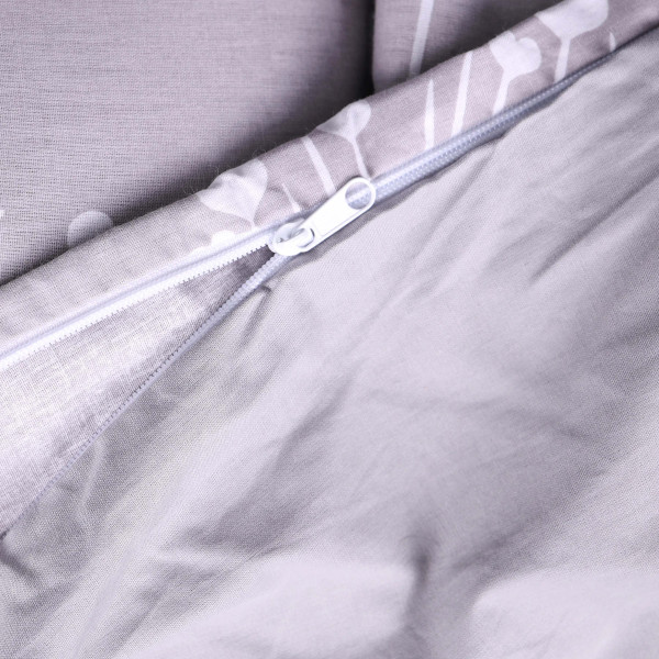 Фото - Комплект постельного белья MirSon 175х210 см 00-3 Grey Dandelions Поплин (2200009701528)