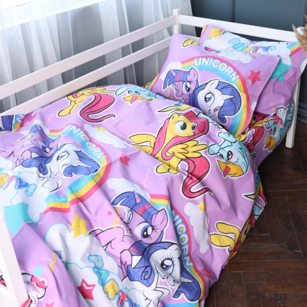 Фото - Комплект постельного белья MirSon 175x210 см Kids Time 17-0793 My Little Pony Бязь (2200011428055) Фото - Комплект постельного белья MirSon 175x210 см Kids Time 17-0793 My Little Pony Бязь (2200011428055)