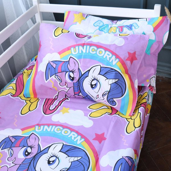 Фото - Комплект постільної білизни MirSon 175x210 см 17-0793 My Little Pony Ranforce Elite (2200011427805)