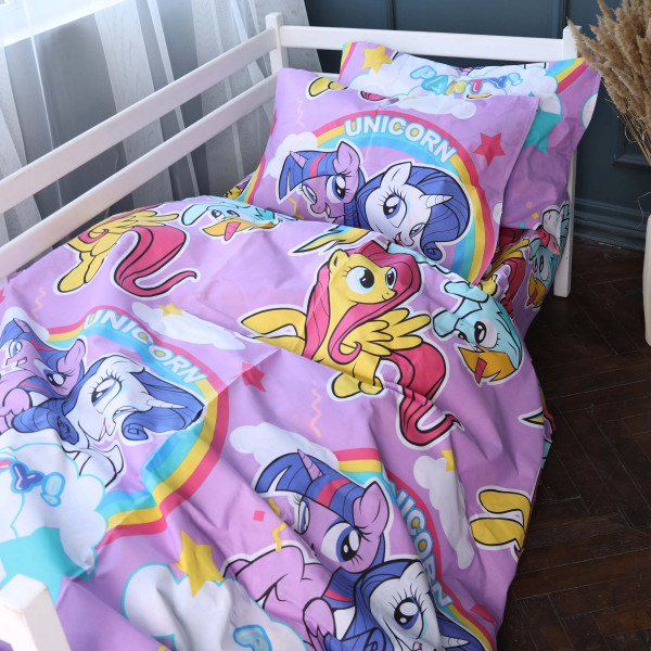 Фото - Комплект постільної білизни MirSon 175x210 см 17-0793 My Little Pony Бязь (2200011427553)