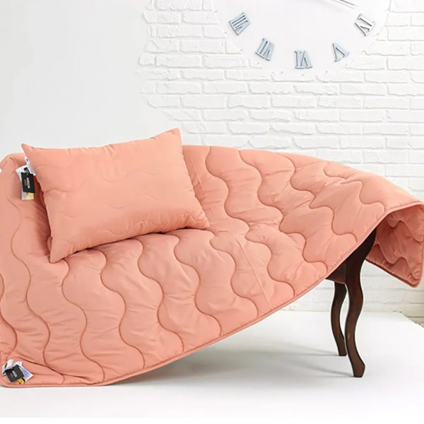 Фото - Подушка стандартна MirSon бавовняна №1768 Eco Light Coral середня 50х70 см (2200003709872)