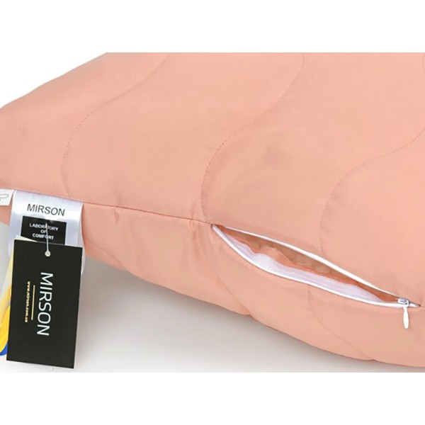 Фото - Подушка стандартна MirSon шовкова №1772 Eco Light Coral середня 50х70 см (2200003709957)