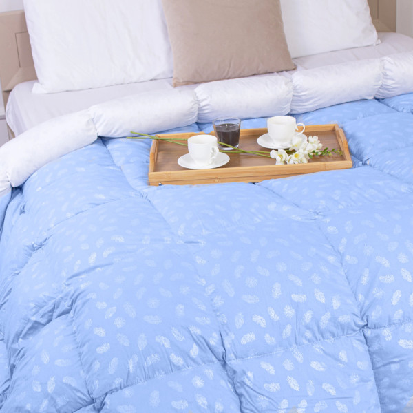 Фото - Ковдра дитяча демісезонна MirSon №1837 Bio-Blue 90% пух 110x140 (2200003013306)