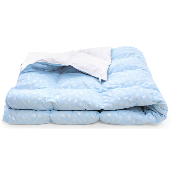 Фото - Ковдра дитяча демісезонна MirSon №1837 Bio-Blue 90% пух 110x140 (2200003013306)