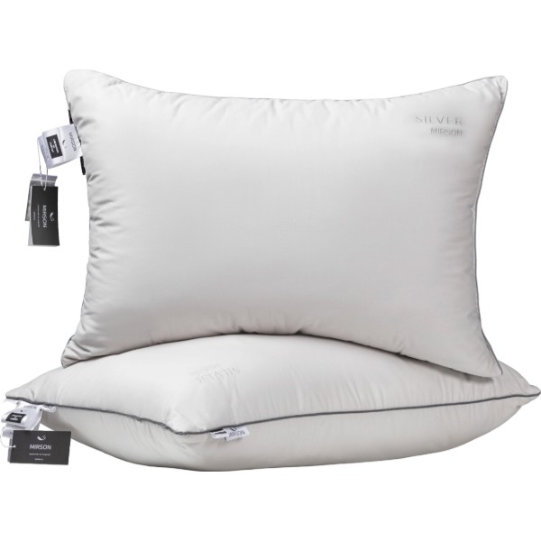 Фото - Подушка стандартна MirSon №208 Silver Cloud 40х60 см (2200009348969)