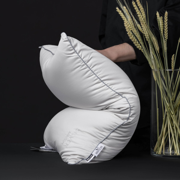 Фото - Подушка стандартна MirSon №1010 Silver Cloud EcoSilk 40х60 см (2200010362589)