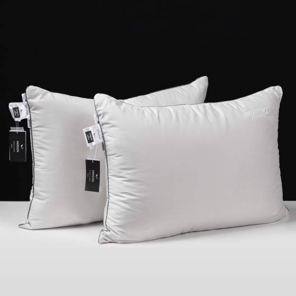 Фото - Подушка стандартна MirSon №1010 Silver Cloud EcoSilk 40х60 см (2200010362589)