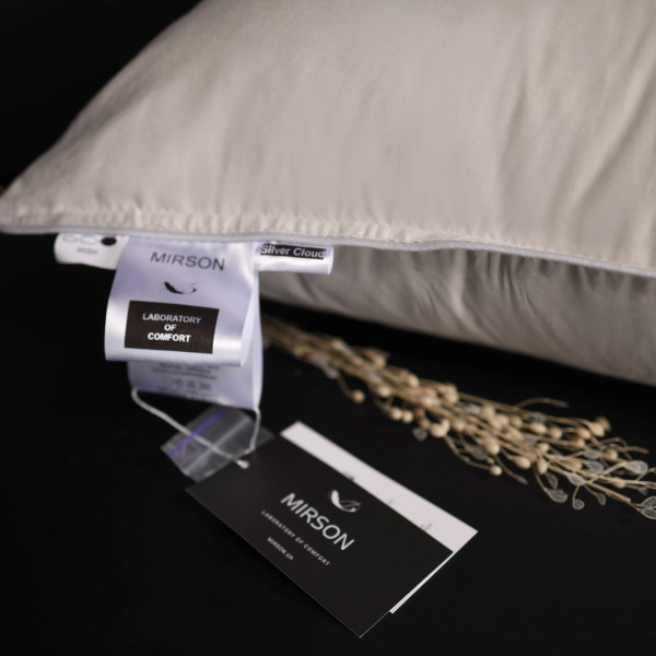Фото - Подушка стандартна MirSon №1010 Silver Cloud EcoSilk 40х60 см (2200010362589)