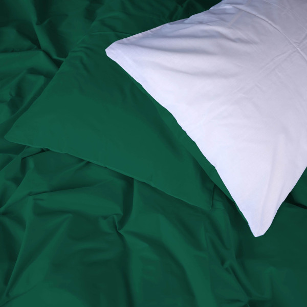 Фото - Комплект постельного белья MirSon Ranforce Elite Green Diego (11-2107+18-0130) 220х240 (2200004703855)