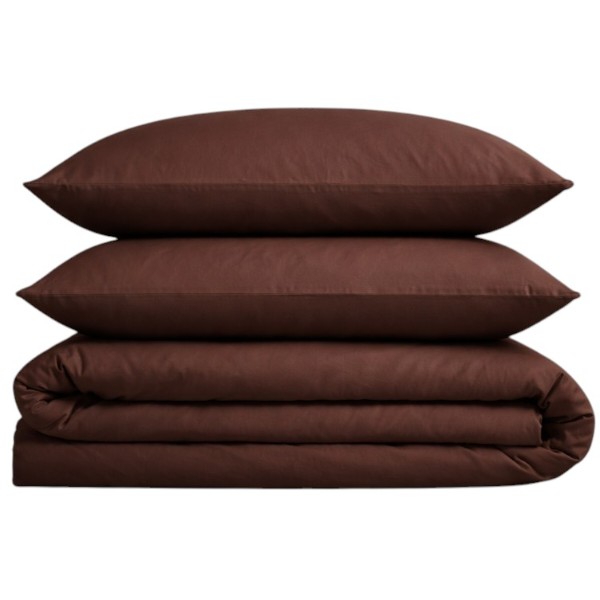 Фото - Комплект постельного белья MirSon King Size Бязь 19-1217 Chocolate perla 220х240 (2200001172012)