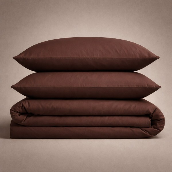 Фото - Комплект постельного белья MirSon King Size Бязь 19-1217 Chocolate perla 220х240 (2200001172012)