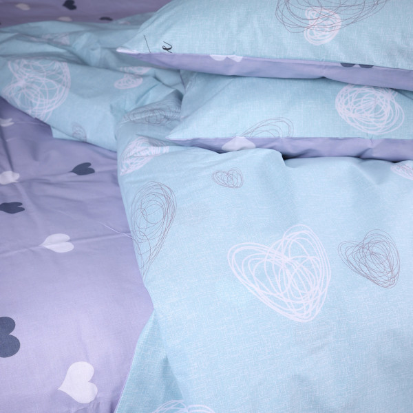 Фото - Комплект постільної білизни MirSon Бязь 17-0169 Deniz 220х240 см (2200001725324)