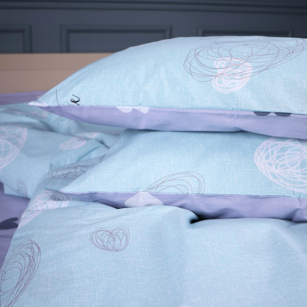 Фото - Комплект постільної білизни MirSon Бязь 17-0169 Deniz 220х240 см (2200001725324)