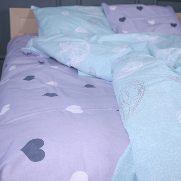 Фото - Комплект постільної білизни MirSon Бязь 17-0169 Deniz 220х240 см (2200001725324)