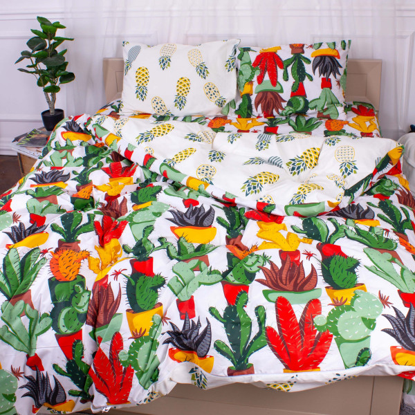 Фото - Комплект постельного белья MirSon Бязь 17-0242 Salyut 200x220 см (2200001950405)