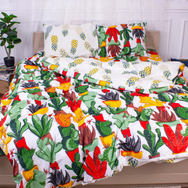 Фото - Комплект постельного белья MirSon Бязь 17-0242 Salyut 200x220 см (2200001950405)