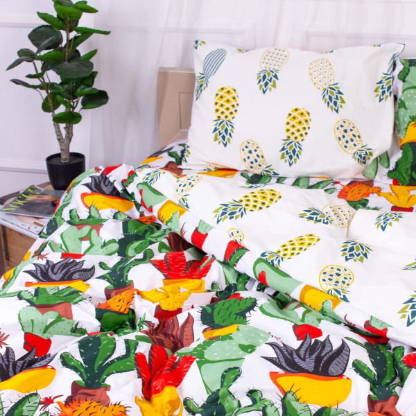 Фото - Комплект постельного белья MirSon Бязь 17-0242 Salyut 200x220 см (2200001950405)