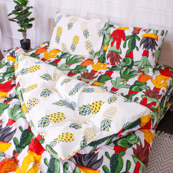 Фото - Комплект постельного белья MirSon Бязь 17-0242 Salyut 200x220 см (2200001950405)