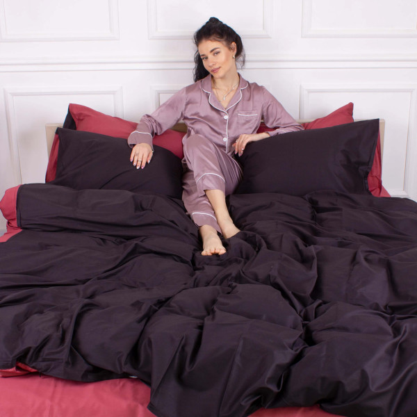 Фото - Комплект постельного белья MirSon Сатин 0848 +0847 William Двухспальный (2200002033688)