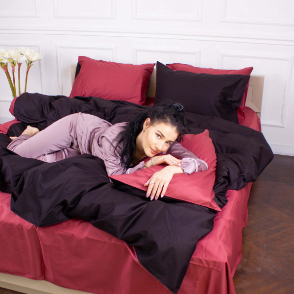 Фото - Комплект постельного белья MirSon Сатин 0848 +0847 William Двухспальный (2200002033688)