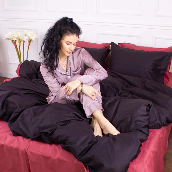 Фото - Комплект постельного белья MirSon Сатин 0848 +0847 William Двухспальный (2200002033688)