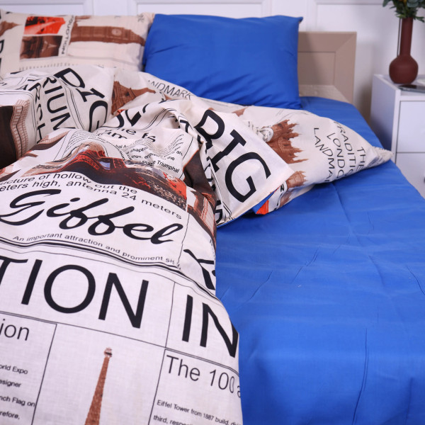 Фото - Комплект постільної білизни MirSon Бязь 17-0536 Big Ben 220х240 (2200003791648)