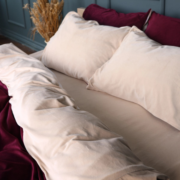 Фото - Комплект постельного белья MirSon Велюр Winter Frost 28-0004 + 28-0002 Adenium Velvet 200х220 (2200004006246)