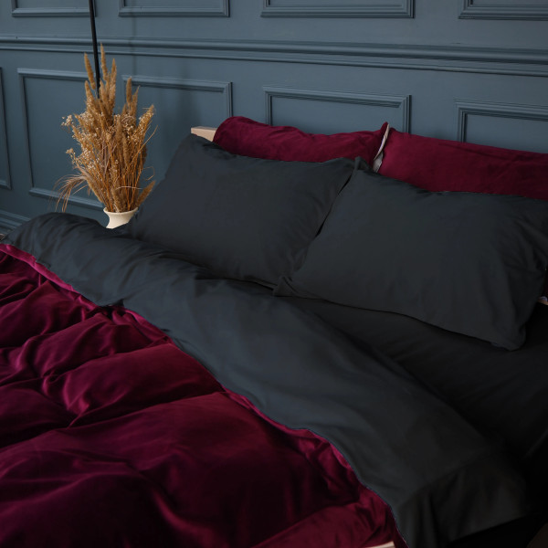 Фото - Комплект постельного белья MirSon Велюр Winter Frost 28-0005 + 28-0002 Azalea Velvet 200х220 (2200004006642)