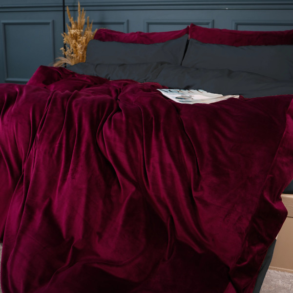 Фото - Комплект постельного белья MirSon Велюр Winter Frost 28-0005 + 28-0002 Azalea Velvet 200х220 (2200004006642)