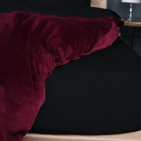 Фото - Комплект постельного белья MirSon Велюр Winter Frost 28-0007 + 28-0002 Poinsettia Velvet 200х220 (2200004007441)