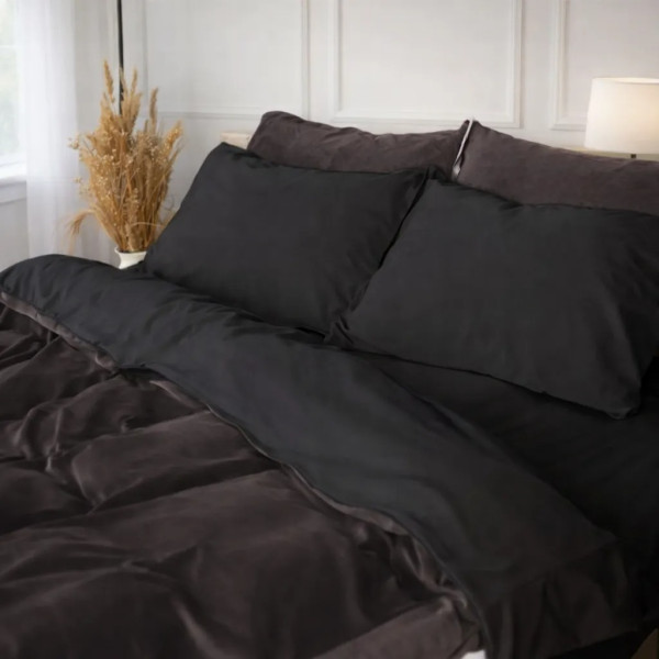 Фото - Комплект постельного белья MirSon Велюр Winter Frost 28-0005 + 28-0003 Anemone Velvet 200х220 (2200004009049)