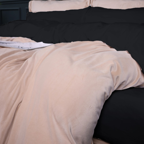 Фото - Комплект постельного белья MirSon Велюр Winter Frost 28-0004 + 28-0007 Saintpaulia Velvet 200х220 (2200004011042)