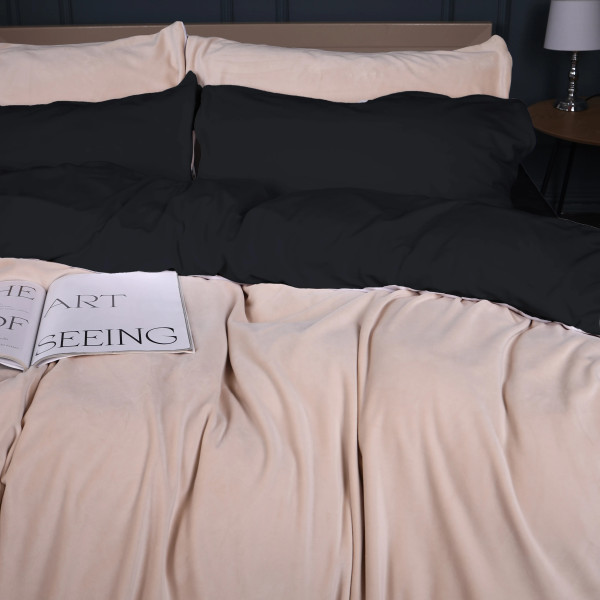 Фото - Комплект постельного белья MirSon Велюр Winter Frost 28-0004 + 28-0007 Saintpaulia Velvet 200х220 (2200004011042)