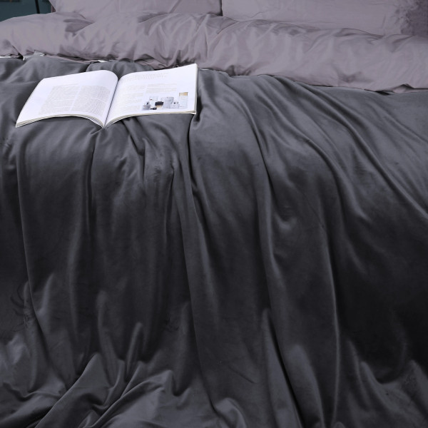 Фото - Комплект постільної білизни MirSon Велюр Winter Delicate 28-0098 Fusto 200х220 (2200004047645)