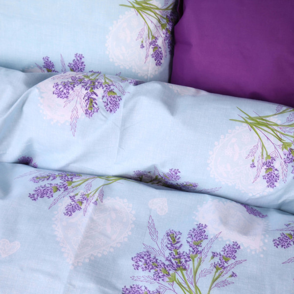 Фото - Комплект постельного белья детский MirSon Бязь Ranforce Elite 17-0130 Lavender sea 110х140 см (2200004661698)