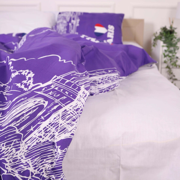 Фото - Комплект постільної білизни MirSon Бязь Ranforce Elite 19-0426 Fucsia 143х210х2 (2200004681146)