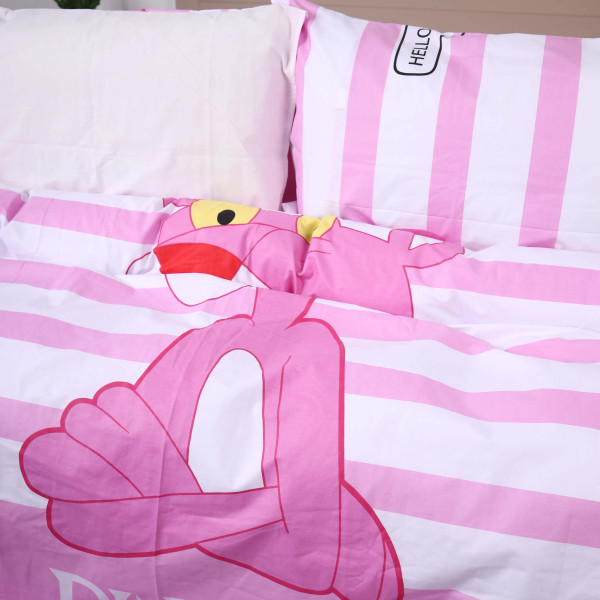 Фото - Комплект постільної білизни MirSon Бязь 17-0110 Pink Pantere 220х240 см (2200001608641)