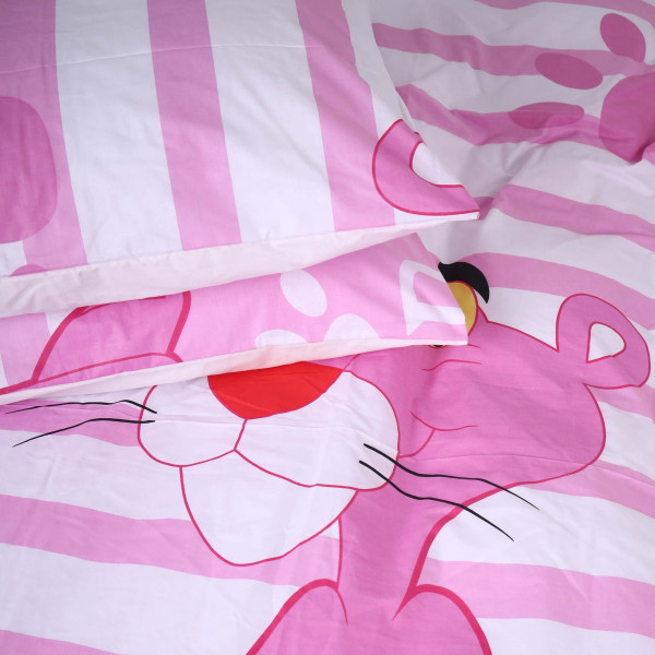 Фото - Комплект постільної білизни MirSon Бязь 17-0110 Pink Pantere 220х240 см (2200001608641)