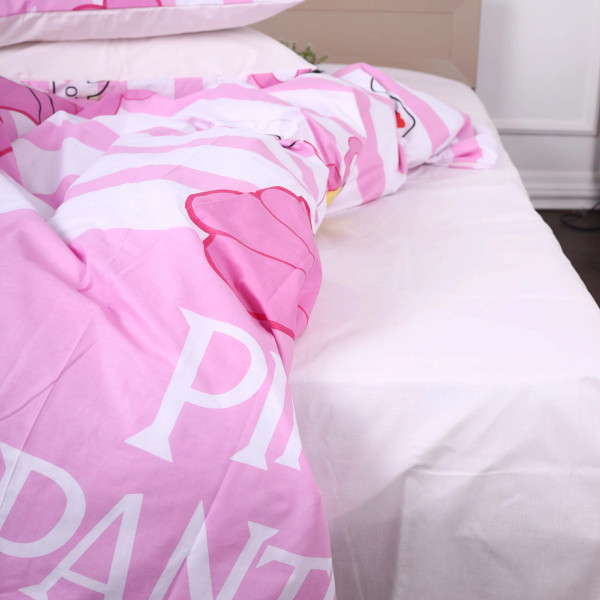 Фото - Комплект постільної білизни MirSon Бязь 17-0110 Pink Pantere 220х240 см (2200001608641)