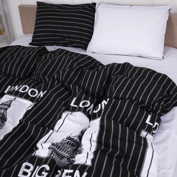 Фото - Комплект постільної білизни MirSon Бязь 17-0028 Beltrao 200x220 (2200001397033)