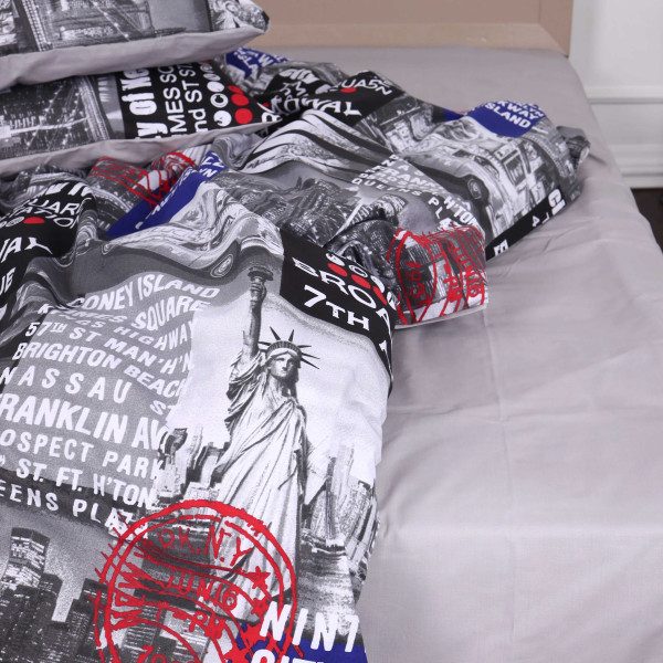 Фото - Комплект постельного белья MirSon Бязь 17-0034 Celeste 220x240 (2200001401914)