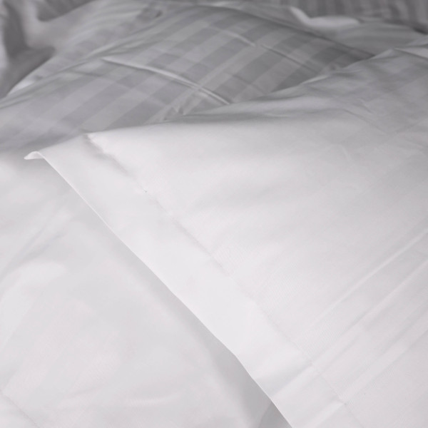 Фото - Комплект постельного белья MirSon Satin Stripe 30-0001 White 175х210 см (2200005245675)