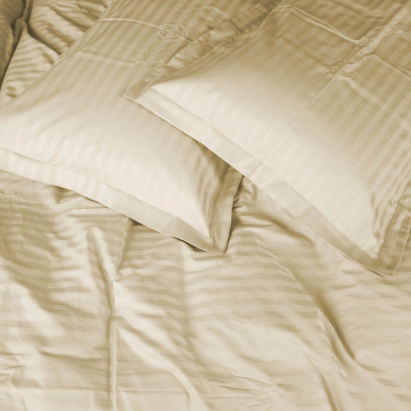 Фото - Комплект постельного белья MirSon Satin Stripe 30-0002 Soft Yellow 175х210 см (2200005247778)