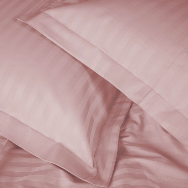 Фото - Комплект постільної білизни MirSon Satin Stripe 30-0007 Pink 143х210 см (2200005249901)