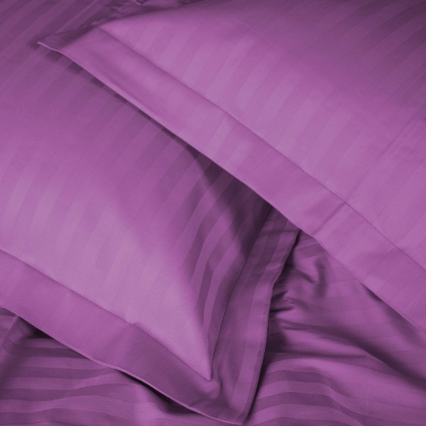 Фото - Комплект постельного белья MirSon Satin Stripe 30-0009 Purple 175х210 см (2200005250716)