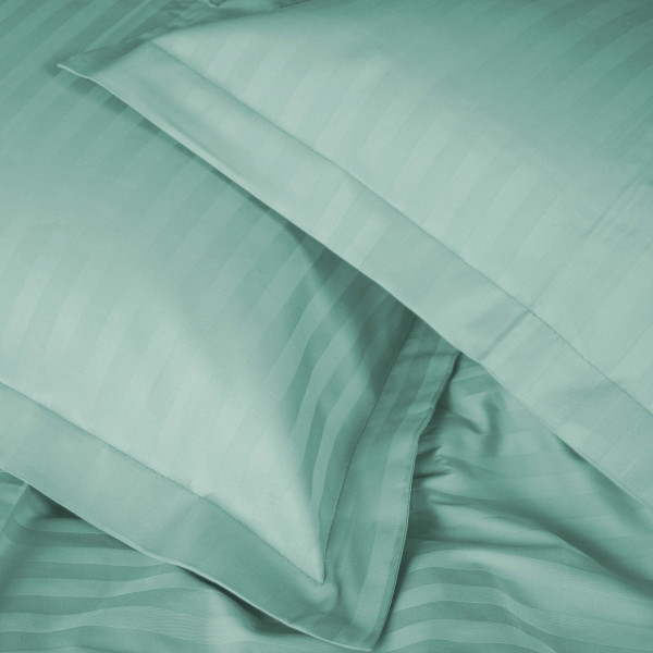 Фото - Комплект постільної білизни MirSon Satin Stripe 30-0013 Azure 175х210 см (2200005252390)