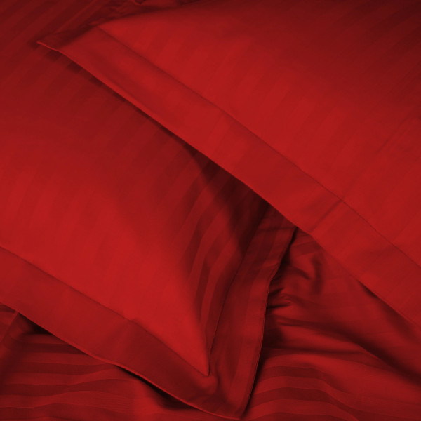 Фото - Комплект постельного белья MirSon Satin Stripe 30-0018 Red 143х210 см (2200005254530)