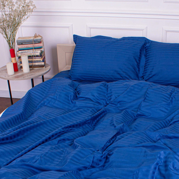 Фото - Комплект постельного белья MirSon Satin Stripe 30-0019 Blue 143х210 см (2200005254905) Фото - Комплект постельного белья MirSon Satin Stripe 30-0019 Blue 143х210 см (2200005254905)