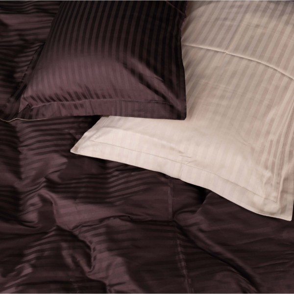 Фото - Комплект постільної білизни MirSon Satin Stripe 30-0006 +30-0004 Baylee 175х210 см (2200005256695)