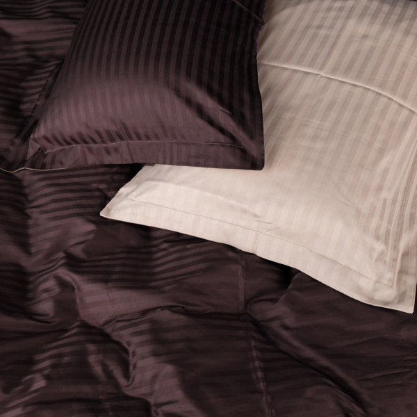 Фото - Комплект постельного белья MirSon Satin Stripe 30-0006 + 30-0004 Baylee 143х210 см (2200005256718)